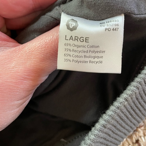 COPY - Dark Gray Quilted Bomber Jacket from Pact Size LARGE - Picture 4 of 9